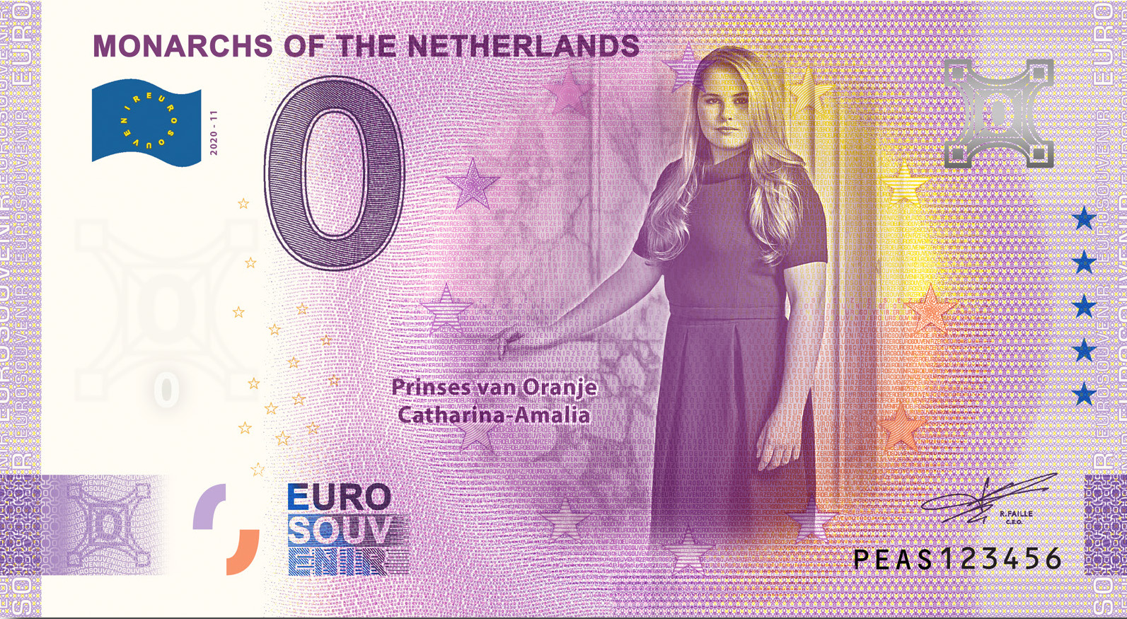 0 Euro Nederland 2020 Prinses Amalia
