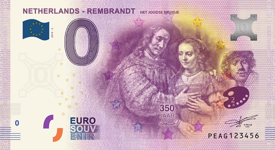0 Euro Nederland 2019 Rembrandt Het Joodse Bruidje