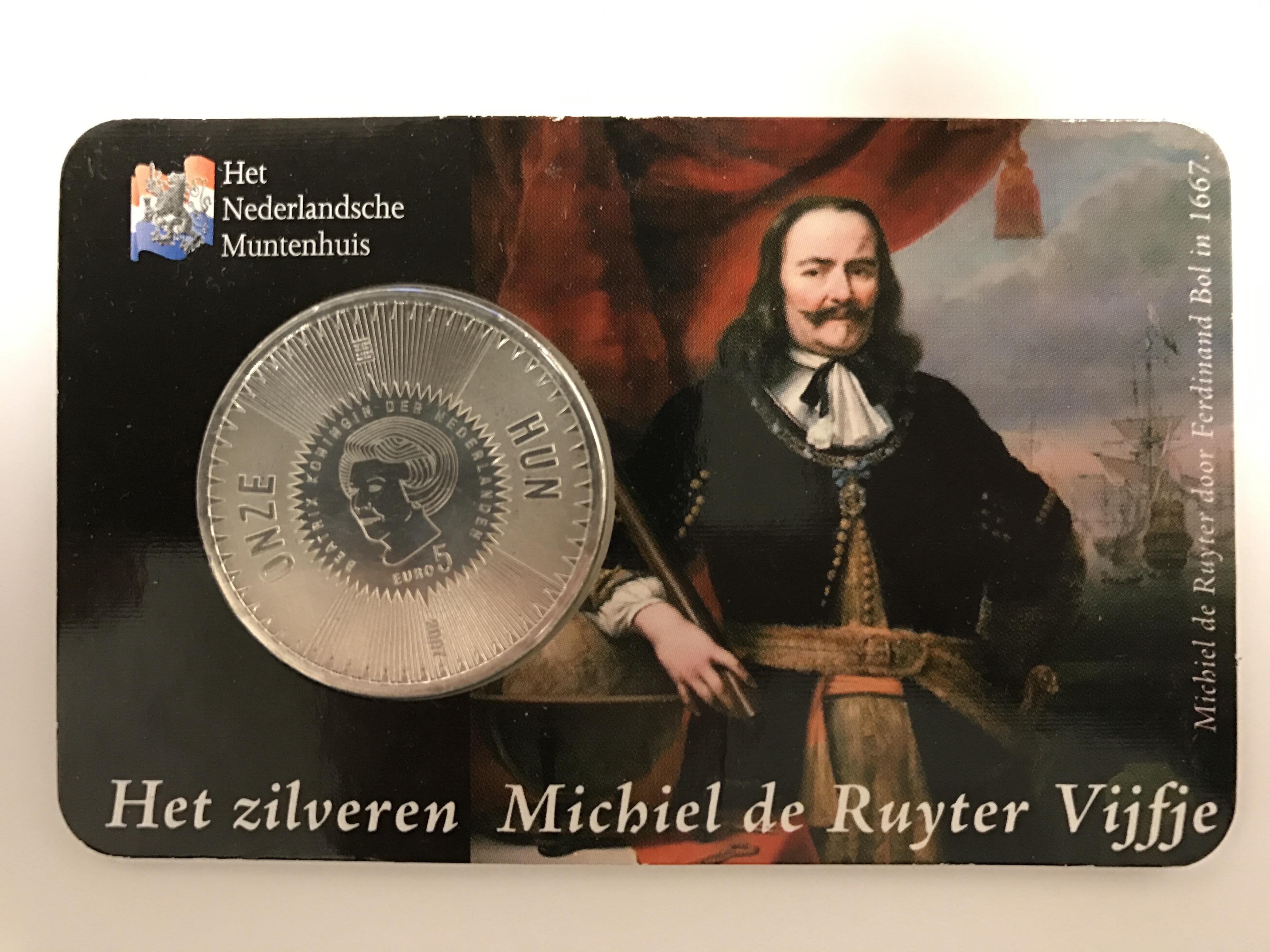 De Ruyter Vijfje 2007 coincard HNM