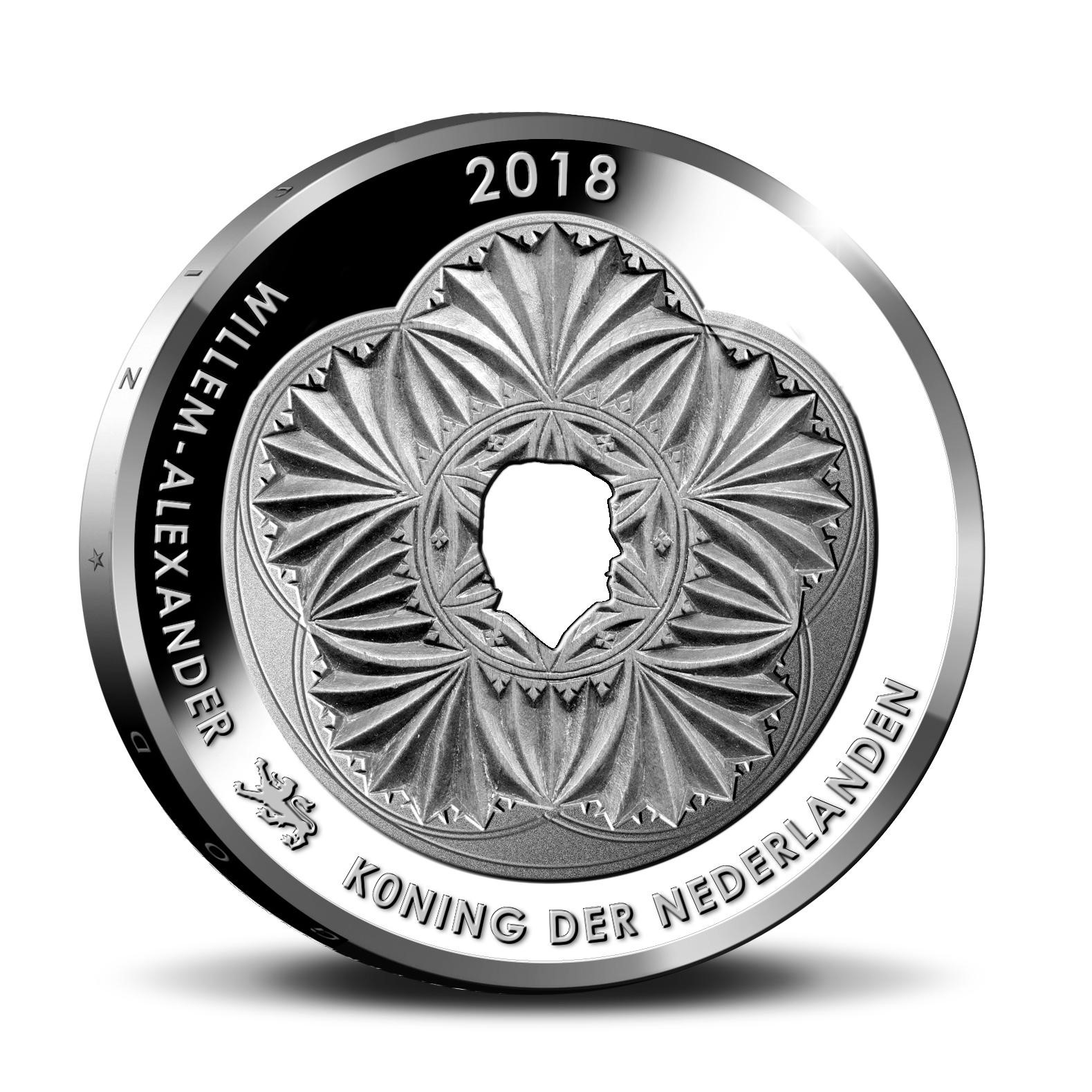 Leeuwarden Vijfje 2018 zilver in Proof-kwaliteit