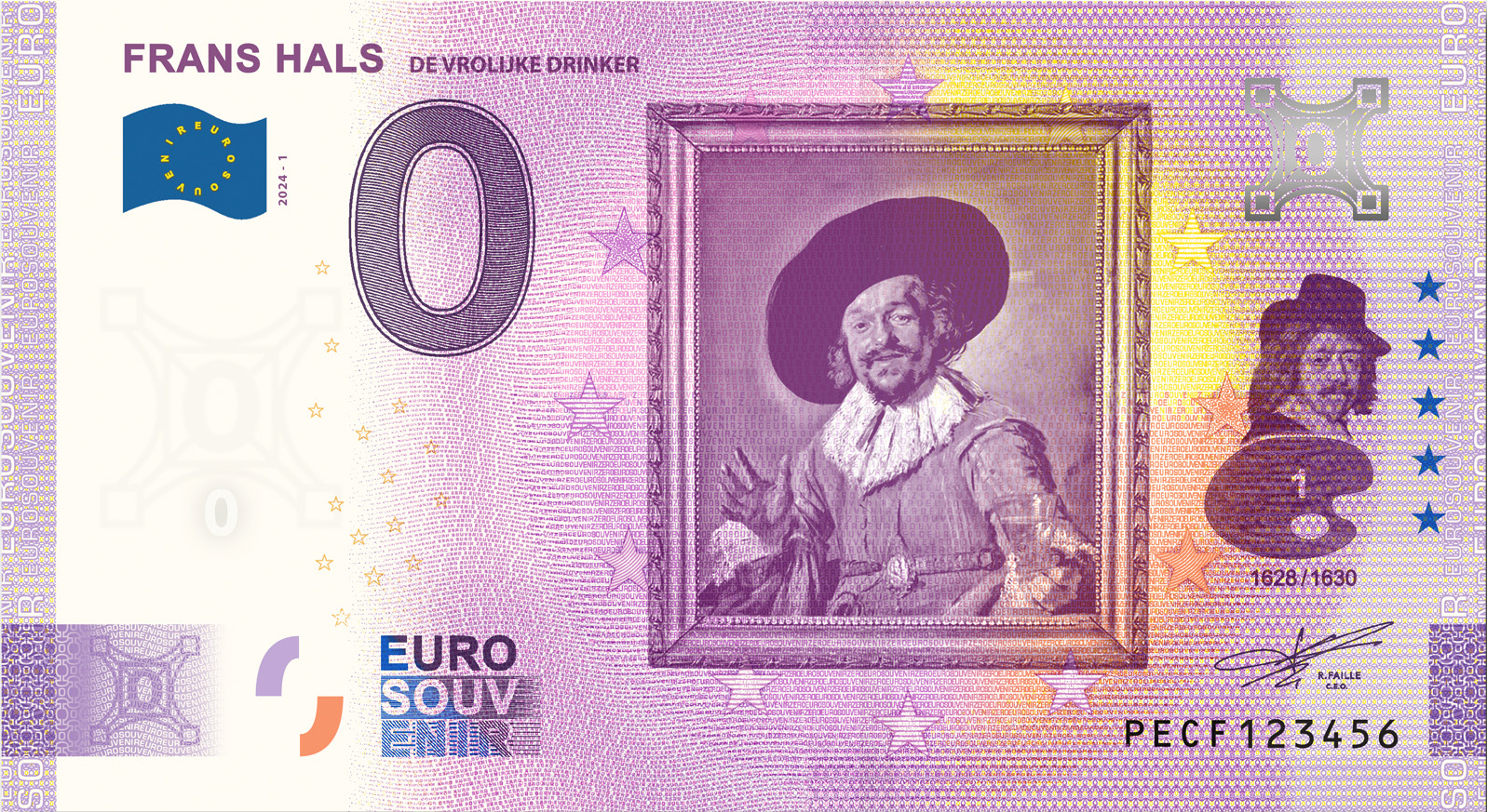 0 Euro Nederland 2024 Frans Hals De vrolijke drinker