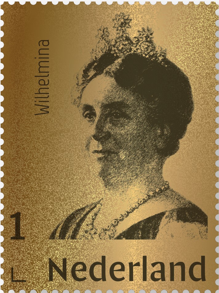 Gouden postzegel Wilhelmina 2020