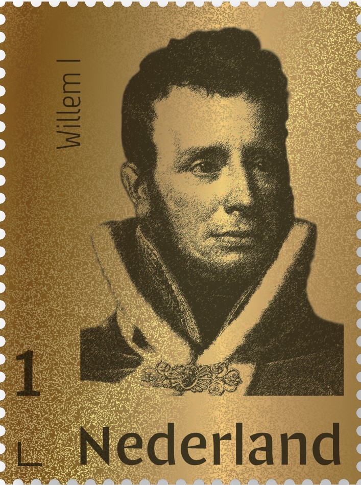 Gouden postzegel Willem I 2020