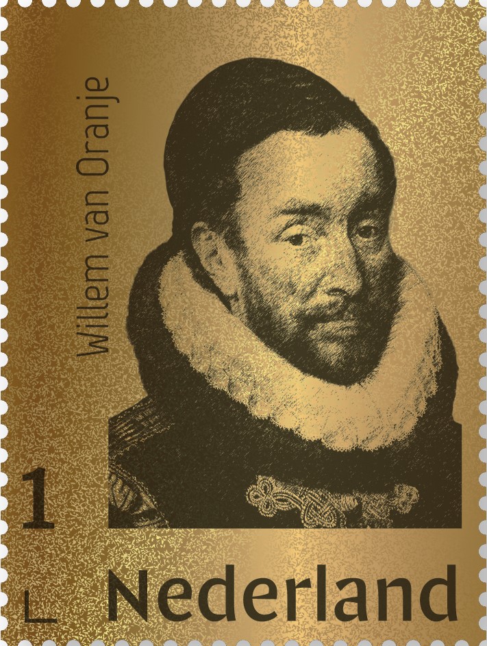 Gouden postzegel Willem van Oranje 2020
