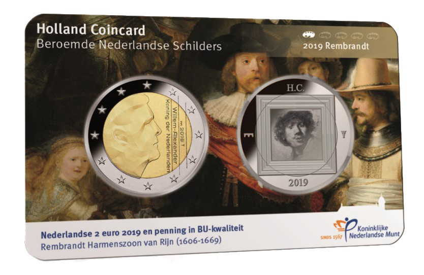 Holland Coincard 2019 Zilver