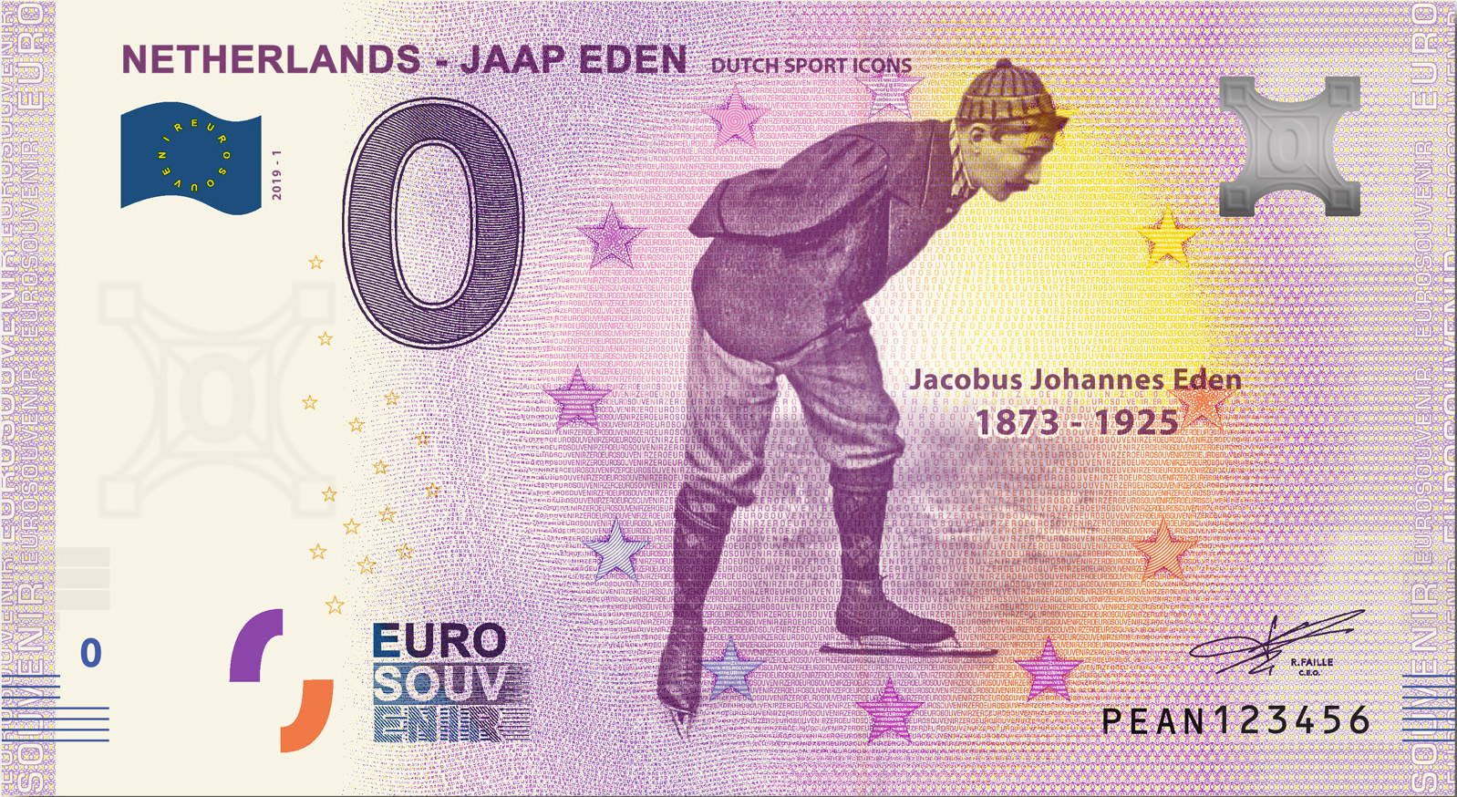0 Euro Nederland 2019 Jaap Eden