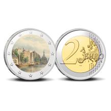 2 Euro munt Amsterdam 750-10 Singel met de Amsterdamse Munttoren
