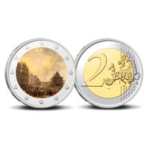2 Euro munt Amsterdam 750-2 Waegh op de Dam