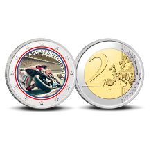 2 Euro munt kleur Assen motorsport