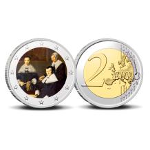 2 Euro munt kleur Frans Hals - Groepsportret van de regentessen van het oudemannenhuis