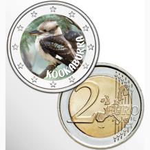 2 Euro munt kleur Kookaburra