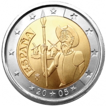 2 EURO 2005	Don Quichotte	UNC Spanje