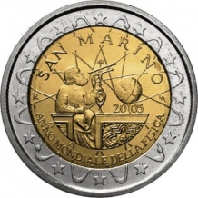 2 EURO 2005	Galileo Galilei	UNC San Marino