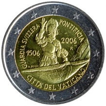 2 EURO 2006	Zwitserse Garde	UNC Vaticaan