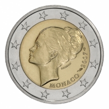 2 EURO 2007	Prinses Gracia	UNC Monaco