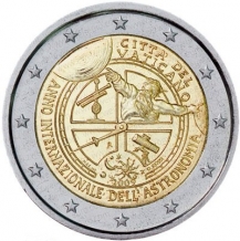 2 EURO 2009	Jaar van de astronomie	UNC Vaticaan