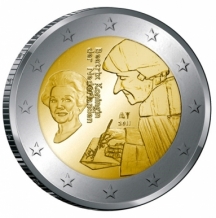 2 EURO 2011 Erasmus UNC herdenkingsmunt Nederland