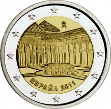 2 EURO 2011	Granada/Alhambra	UNC Spanje