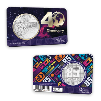 40 jaar Discovery 2025 – penning in coincard