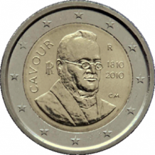 2 EURO 2010	Cavour	UNC Italië