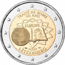 2 EURO 2007	Verdrag van Rome	UNC Luxemburg