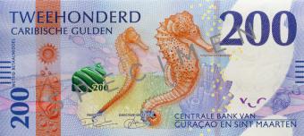 Bankbiletten Caribische Guldens 2025 - 200 Gulden Longsnout Seahorse