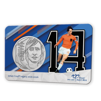 Johan Cruyff Legacy 2016–2026 – Penning in coincard Oranje-Barcelona Editie