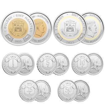Sint maarten - 2025 Complete serie munten