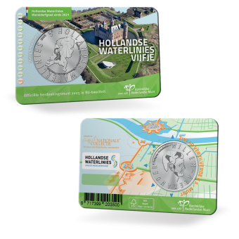Hollandse Waterlinies 2025 Coincard in BU-kwaliteit