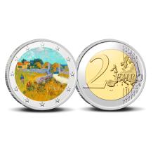 2 Euro munt kleur Van Gogh 14 Boerderij in de Provence