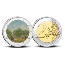2 Euro munt kleur Van Gogh 15 Tuin met geliefden