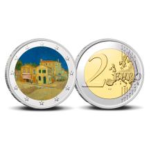 2 Euro munt kleur Van Gogh 16 Het gele huis