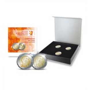 2 Euro 200 jaar Koninkrijk combinatieset met kleur 2013 Proof - herdenkingsmunt