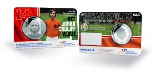 Johan Cruijff Vijfje 2017 coincard in BU-kwaliteit