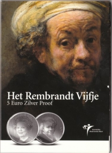 5 Euro Rembrandt zilver Proof 2006