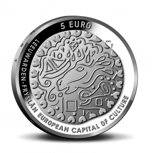 Leeuwarden Vijfje 2018 Coincard in UNC-kwaliteit