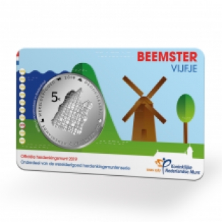 Beemster Vijfje 2019 Coincard in BU-kwaliteit