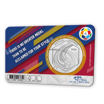 Johan Cruyff Legacy 2016–2026 – Penning in coincard Oranje-Barcelona Editie