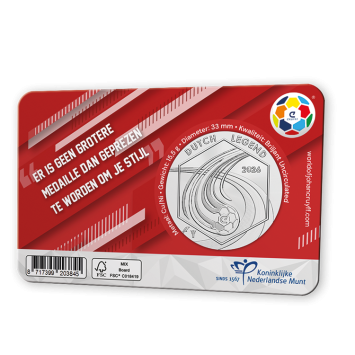 Johan Cruyff Legacy 2016–2026  – Penning in coincard Oranje-Ajax Editie