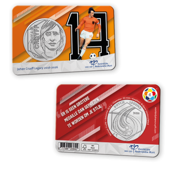 Johan Cruyff Legacy 2016–2026  – Penning in coincard Oranje-Ajax Editie
