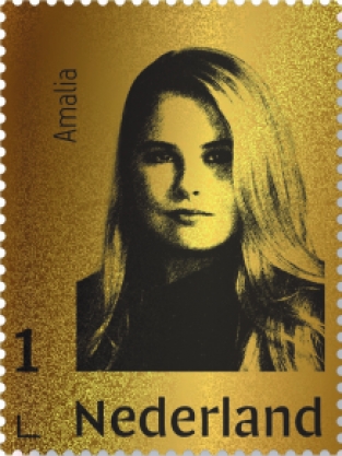 Gouden postzegel Amalia 2020