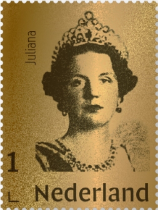 Gouden postzegel Juliana 2020