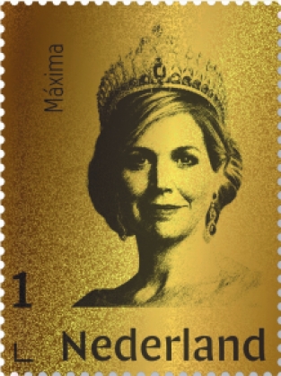 Gouden postzegel Máxima 2020