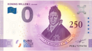 0 Euro Nederland 2022 Koning Willem I