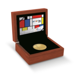 Piet Mondriaan Tientje 2022 goud in Proof-kwaliteit