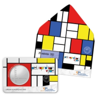 Piet Mondriaan Vijfje 2022 1e dag Coincard