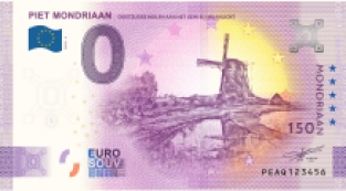 0 Euro Nederland 2022 Mondriaan Oostzijdse Molen aan het Gein