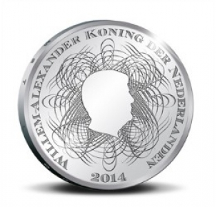 de Nederlandsche Bank Vijfje 2014 Zilver proof