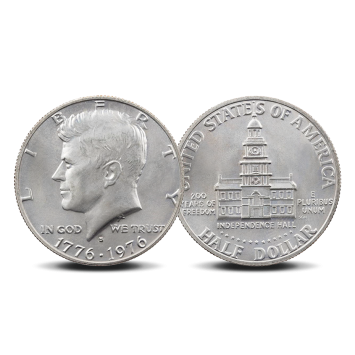 Half Dollar Kennedy, Bicentennial ½ dollar 1976