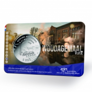 Woudagemaal Vijfje 2020 Coincard in UNC-kwaliteit